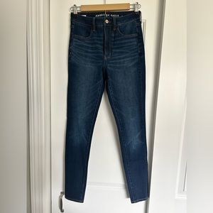 American Eagle - Next Level Stretch - Ultra High Rise Jegging - Size 2R - Blue